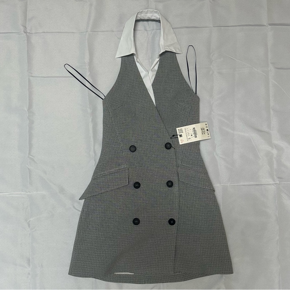 Zara Gray Mini Dress